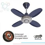 ACTIVA ORNET 600mm Ceiling Fan, 850 RPM High Speed Air Delivery with 4 Blades, Anti-Dust Coating, 2 Years Warranty - Silver Blue - Image 4
