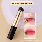 URBAN BOX Soft Silicone Lip Brush Concealer Applicator for Lipstick, LipGloss, LipBalm, LipTint, LipMask Round Head Lip Makeup Brush (1 count) (Black) - Image 8