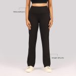 BlissClub Ultimate Straight Pants Trousers for Women with High Waist, Formal Pant for Women Office Wear with Wide Waistband - Image 3