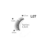 BELISMA IMAGIC FAKE EYELASHES Synthetic Fibers False Eyelashes, Natural & soft Pair of 10 (L-07) - Image 3