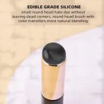URBAN BOX Soft Silicone Lip Brush Concealer Applicator for Lipstick, LipGloss, LipBalm, LipTint, LipMask Round Head Lip Makeup Brush (1 count) (Black) - Image 6