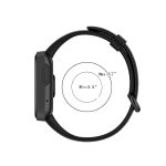 EDNITA Redmi Watch 2 Lite & Redmi GPS Smart Watch Band Strap with Soft Silicone Classic Strap & Secure Buckle - Black - Pack of 1 - Image 8