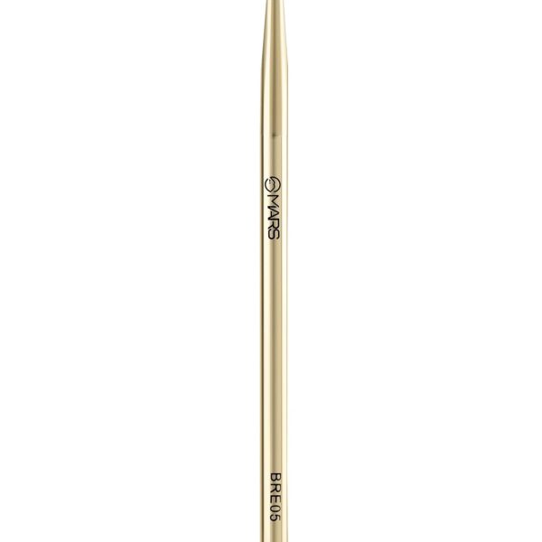 MARS Artist's Arsenal Professional Eyeliner Brush | Feather Soft Touch | Precise Synthetic Bristles | Perfect For Winged Eye Liner | Luxe Packaging Makeup Brush (Golden)