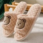 SILENCIO Warm Slipper for Women's Fur Flip Flops Winter Fashion Slipper for House & Bedroom Slides Home Indoor Outdoor Sandals - Image 2