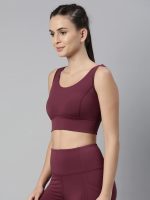 Enamor Women's Polyester Blend Non-Wired Sports Bra - Full Support, Removable Padding, Full Coverage, Scoop Neckline With Antimicrobial And Quick-Dry Technology - Image 3