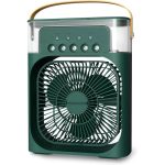 DRUMSTONE 𝟏𝟓 𝐘𝐄𝐀𝐑𝐒 𝐖𝐀𝐑𝐑𝐀𝐍𝐓𝐘 Mini Air Conditioner Fan with 3 Mist Modes | Battery-Powered & USB Charging | Lightweight | LED Light & Timer | deal for Home, Office, Bedroom (GREEN) - Image 8