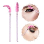 VOIISH Eyelash Mascara Brushes Wands Applicator for Eyelash Extensions and Eyebrow Brush | Eyelash Brush Spoolies 50pcs