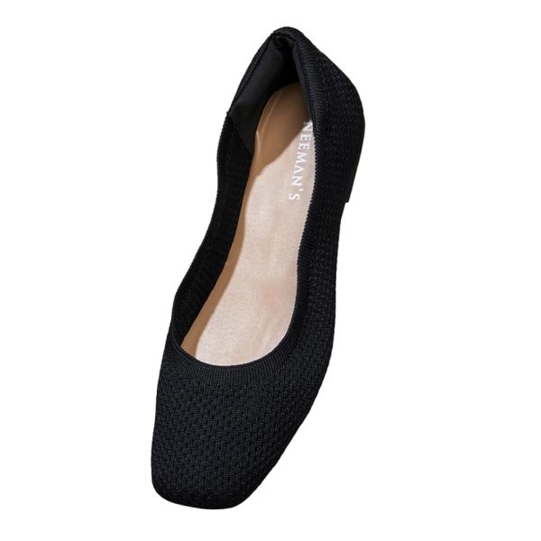 Neeman's Plush Square Flats for Women | Ballerinas & Slip On Casual Shoes| Comfortable & Flexiable