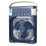 Drumstone 𝟏𝟓-𝐘𝐞𝐚𝐫 𝐖𝐚𝐫𝐫𝐚𝐧𝐭𝐲 -Mini Room Cooler – 5-in-1 Portable Air Conditioner with Humidifier, 7-Color LED & Ice Cooling | 3 Speeds, 5 Spray Modes, 600ml Tank | Home & Office
