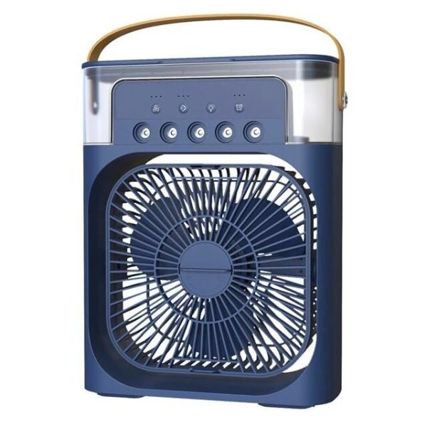 Drumstone 𝟏𝟓-𝐘𝐞𝐚𝐫 𝐖𝐚𝐫𝐫𝐚𝐧𝐭𝐲 -Mini Room Cooler – 5-in-1 Portable Air Conditioner with Humidifier, 7-Color LED & Ice Cooling | 3 Speeds, 5 Spray Modes, 600ml Tank | Home & Office