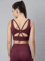 Enamor Women's Polyester Blend Non-Wired Sports Bra - Full Support, Removable Padding, Full Coverage, Scoop Neckline With Antimicrobial And Quick-Dry Technology - Image 8