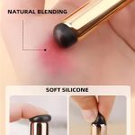 URBAN BOX Soft Silicone Lip Brush Concealer Applicator for Lipstick, LipGloss, LipBalm, LipTint, LipMask Round Head Lip Makeup Brush (1 count) (Black) - Image 7