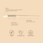Milagro Beauty Powder & Liquid Highlighter Brush 06, for Cheekbones, Nose, Temples, Cupid’S Bow & Undereye Setting Powder - Image 6