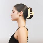Bakefy-6 Pcs Big Hair Claw Clip,Small Medium Large for Women Thin Thick Long Hair Curls,Girl Matte Butterfly Banana Clips,Strong Clamp,Milk Coffee Color Hair Accessories 6 pattern claw - Image 5