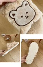 SILENCIO Warm Slipper for Women's Fur Flip Flops Winter Fashion Slipper for House & Bedroom Slides Home Indoor Outdoor Sandals - Image 5
