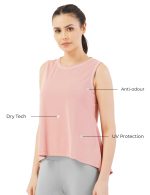 PUMP'D Athleisure Women's Sleeveless Fashion Workout Vest for Women & Girls | Lightweight Activewear for Running, Sports & Gym - Lightweight, Anti-Odor, UV Protect, Dry Tech, Ultra Soft Seams - Image 3
