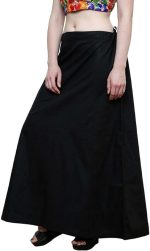 Zuvim Women's Cotton Inskirt Saree Underskirt Readymade Petticoats, Pack of 5 - Image 3