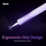 Dyazo Aluminum Super Light Weight Capacitive Stylus Pen for Touch Screen Devices with Fine Point Disc Compatible with All iOS and Smart Android Phone & Tablets Non Magnetic (White) - Image 2