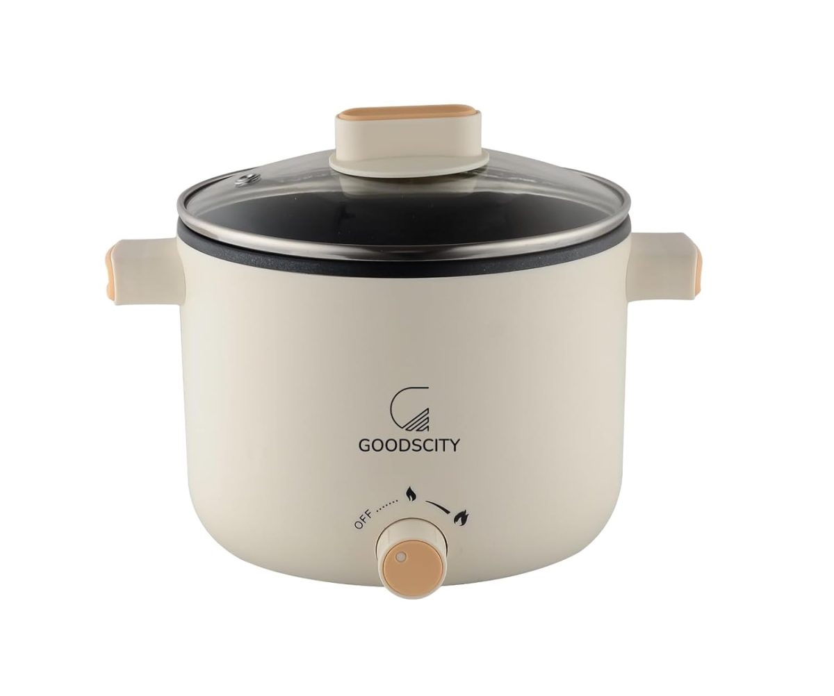 Goodscity Multipurpose Electric Kettle with Ceramic Coating 1.2L|Boil, Steam, Fry, Saute|Multi Cooker kettle for Water,Milk,Egg, Tea,Soup,Coffee, Babyfood, Hostel,Travelling,600W,1Year Waranty GC-0191 - Image 7