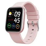 M I D116 Fitness Band Smart Watch for Men, Women, Boys, Girls, Kids – Single Touch Interface, Water Resistant, Workout Modes, Quick Charge Sports Smartwatch – Pink