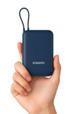 Xiaomi Pocket Power Bank 10000mAh 22.5W Fast Charging|Inbuilt Cable|Slim & Compact|Power Delivery|QC 3.0|Type-C Input & Output|3 Output Ports|Blue|Supports Android,Apple,Tablets,Earbuds,Watches - Image 2