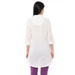 BIBA Women Cotton Straight Fit Embroidered Short Kurta - Image 4