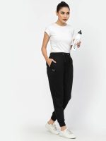 UZARUS Women's Cotton Regular Fit Joggers Track Pants with 3 Pockets - Image 2