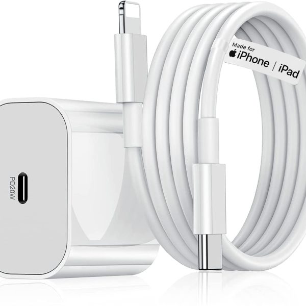 AILKIN 20W Original Fast Charger with Usb C to Lightning Cable (MFi-Certified, 2 Years Extended Warranty) Compatible with iPhone 14/14Plus/14Pro/14Pro max 13/13Pro/13Pro max 12/12Pro/12/11/X/Xr Series