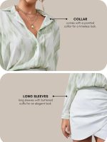 GRECIILOOKS Shirts for Women – Korean Style Long Sleeve Oversized Button Down | Plus Size Workwear Top for Office & Casual Wear (Available in Plus Size and Combo Pack of 2) - Image 5