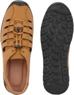 HATTOUN Synthetic Leather Comfortable for Men (Tan) - Image 3