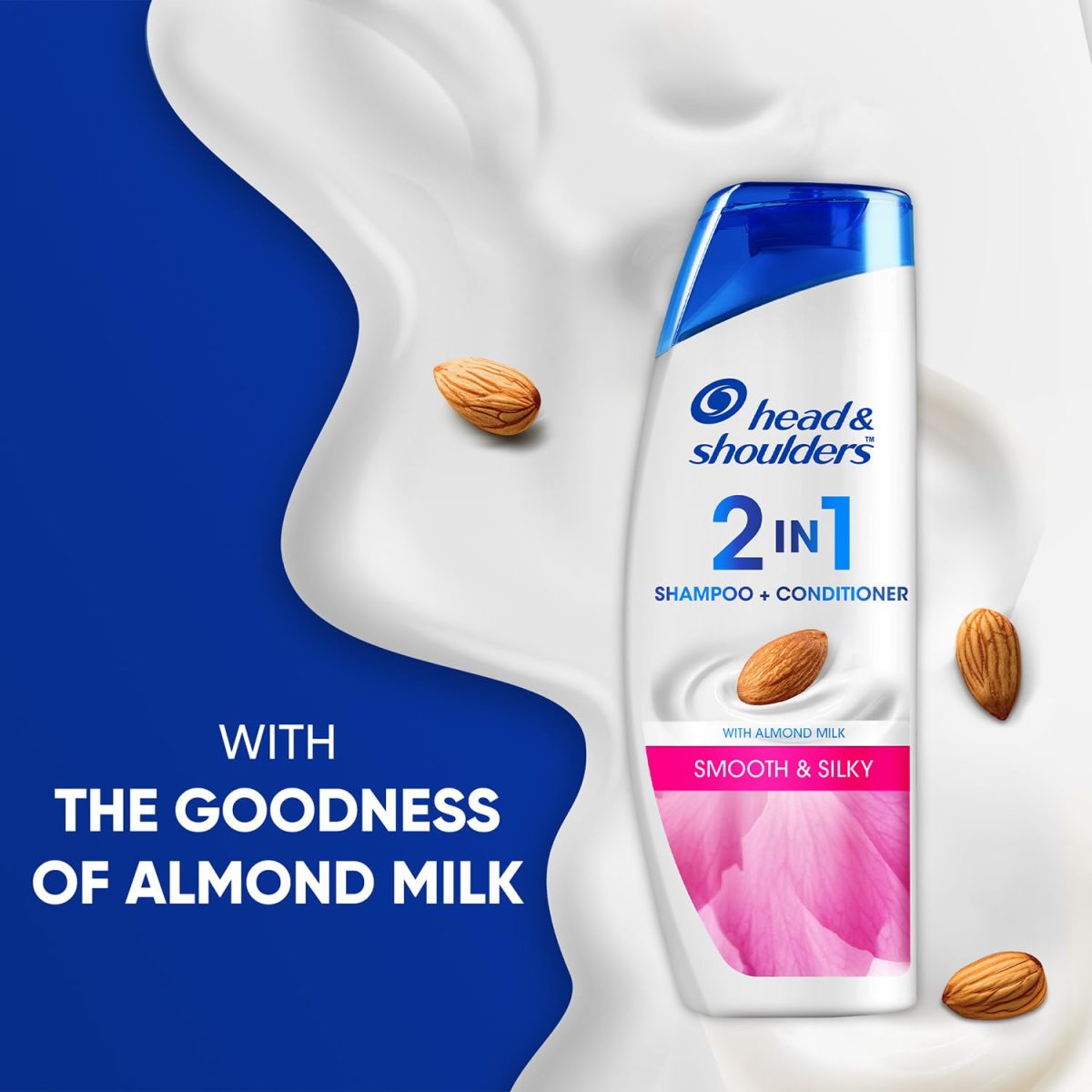 Head & Shoulders , Anti Dandruff Shampoo + Conditioner, Smooth & Silky, 180 ML - Image 4