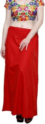 Zuvim Women's Cotton Inskirt Saree Underskirt Readymade Petticoats, Pack of 5 - Image 5