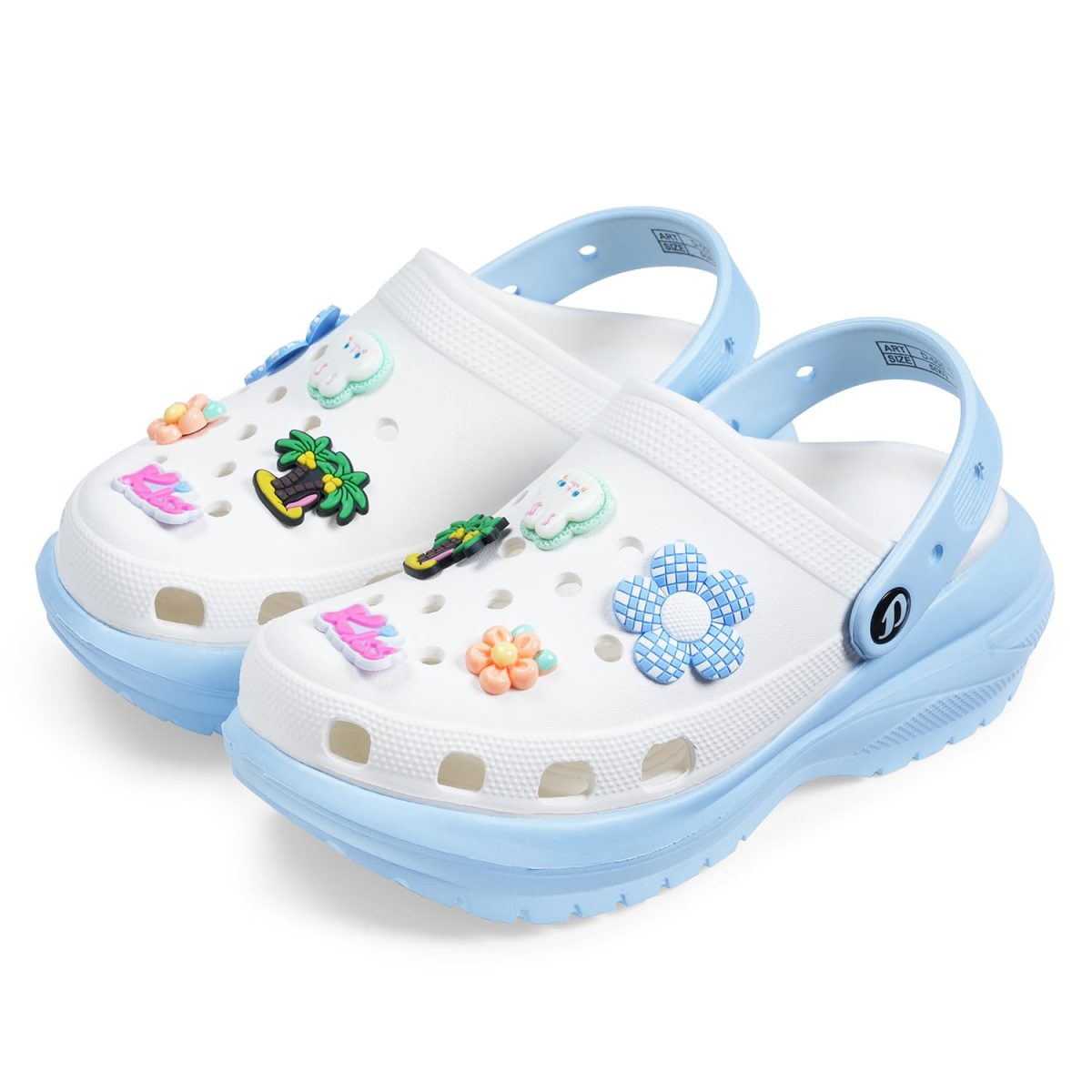 DOCTOR EXTRA SOFT Women's Classic & Premium Casual Clogs/Sandals with Cute Charms for Adult | Comfortable & Lightweight| Stylish & Anti-Skid | Waterproof Everyday Cushion Slippers Girls/Ladies D-555 - Image 5