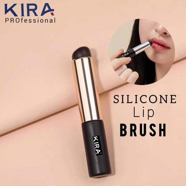 KIRA Silicone Lip Brush for Lip Coloring Lip Makeup Brush for Even & Detailed Application on Lip Color Silicone Tip for Easy Use & Hygiene Lip Brush with Portability
