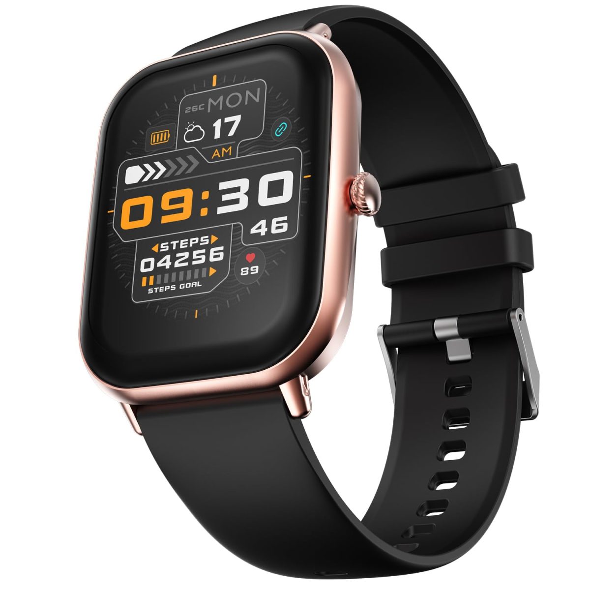 Fire-Boltt Ninja Call Pro Max Smart Watch 2.01 inch Display, Bluetooth Calling, 120+ Sports Modes, Health Suite, Voice Assistance (Gold Black)