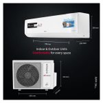 Hitachi 1 Ton Class 5 Star, ice Clean, Xpandable+, Inverter Split AC (100% Copper, Dust Filter, 5400FXL RAS.G512PCAIBFE, White) - Image 7