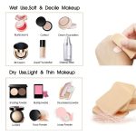 GIOGD 6-in-1 Professional Beauty Blender Sponge for Face Makeup with Cotton Pad Foundation Beauty Blender, Powder Buff Cosmetic Puff Perfect for Women's & Girls Cosmetic Makeup Blender Sponge set is for all Skin Types (Multi-color)