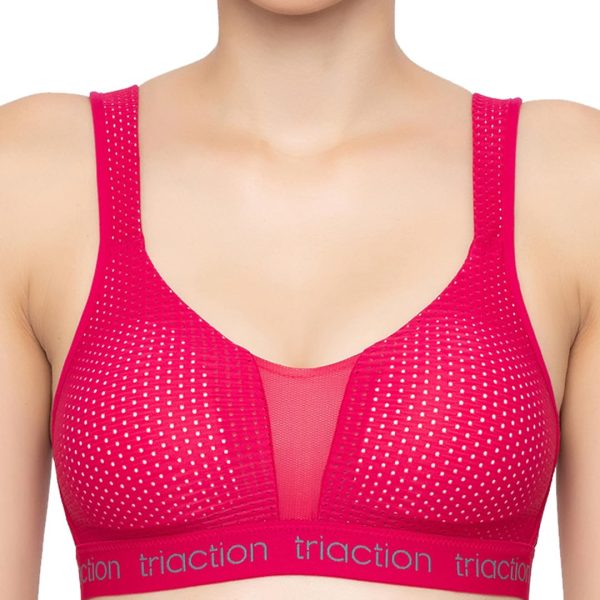 Triumph International Women's Polyester Wire Free Casual Sports Bra