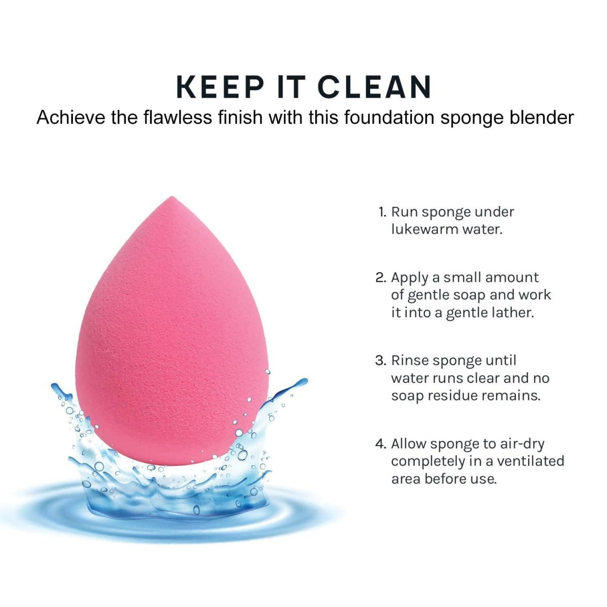 GIOGD 6-in-1 Professional Beauty Blender Sponge for Face Makeup with Cotton Pad Foundation Beauty Blender, Powder Buff Cosmetic Puff Perfect for Women's & Girls Cosmetic Makeup Blender Sponge set is for all Skin Types (Multi-color) - Image 3