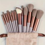 Makeup Brushes Set Foundation, Concealer, Eyeshadow, Blush, Compact Powder, Highlighter, Contour, Blending, Eyeliner Soft Bristles Beauty Brush Kit for Travel, Vanity, Gift, Parlour Makeup Artists Multicolor 13 Pcs - Image 7