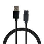 Upix USB Mi Trimmer Charging Cable 1 Meter (3.2 Feet), Compatible for Mi Trimmer, Shavers, Body Groomers - Black (Please match Cable Port before Ordering) (Works with 5V USB Adapter Only)