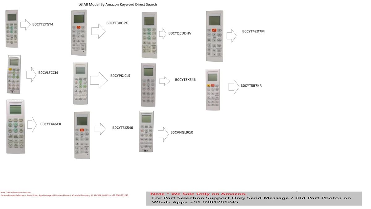 AMAZOR AIR Conditioner REMOTES for LG.. - Image 5