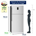 Electrolux 573L Frost Free Inverter Double Door Refrigerator, Top Freezer, TasteLockAuto & TasteGuard Technology, Arctic Silver Steel, UltimateTaste 500, ETE5700C-A - Image 6