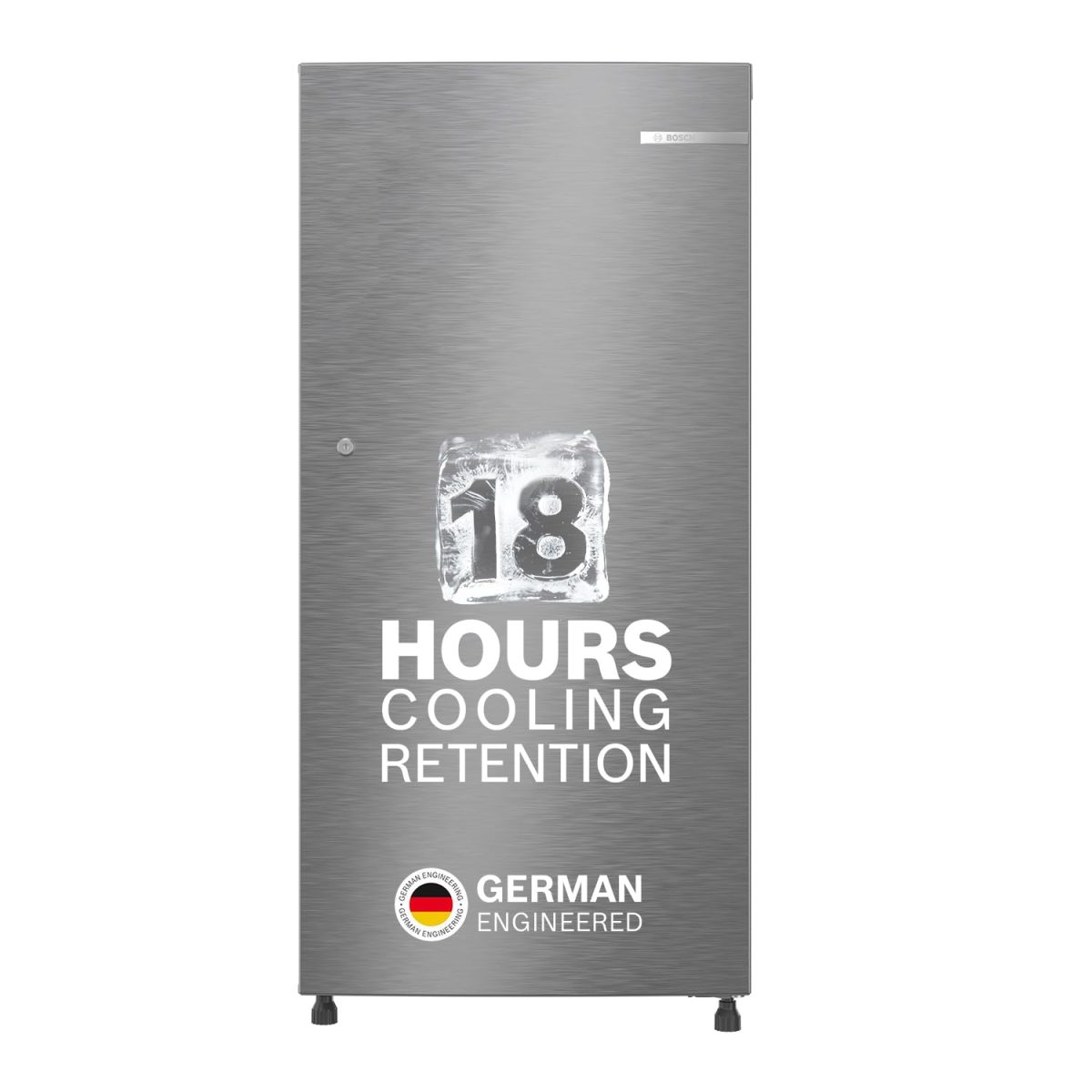 Bosch 187 L, 3 Star, Direct-Cool Single Door Refrigerator with Multi box and cool bottle zone (CST18S23NI, Silver)