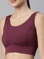 Enamor Women's Polyester Blend Non-Wired Sports Bra - Full Support, Removable Padding, Full Coverage, Scoop Neckline With Antimicrobial And Quick-Dry Technology - Image 6