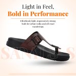 San Frissco Men's Sandals with Open Toe Strap/Perfect Fit for Summer and Rainy Season Easy to Walk Slipper, Chappal/Stylish Casual Trendy Floaters - Image 3