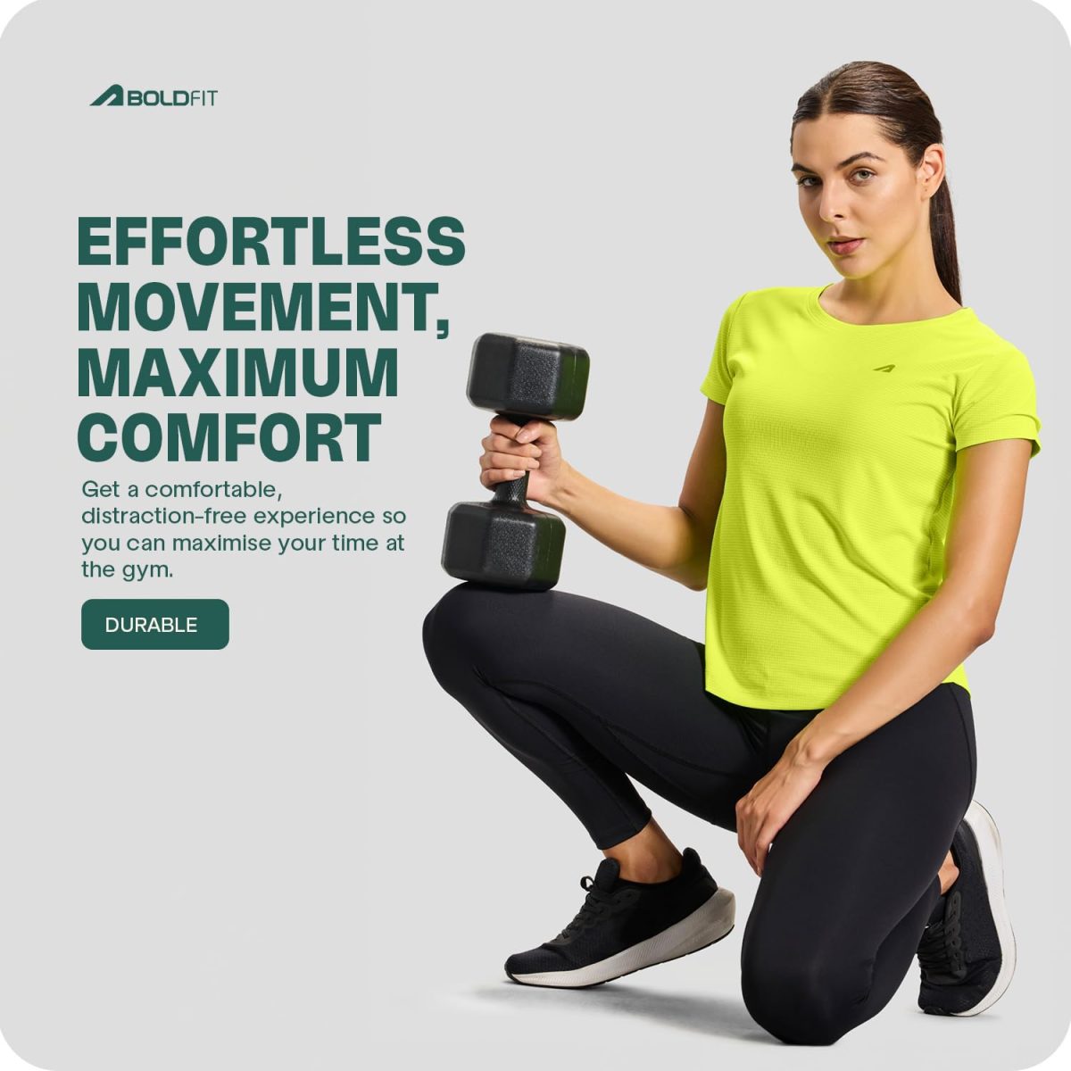 Boldfit Women Polyester Regular – Quick Dry Sports & Workout T-Shirt | Activewear for Running, Casual & Gym Use - Image 5