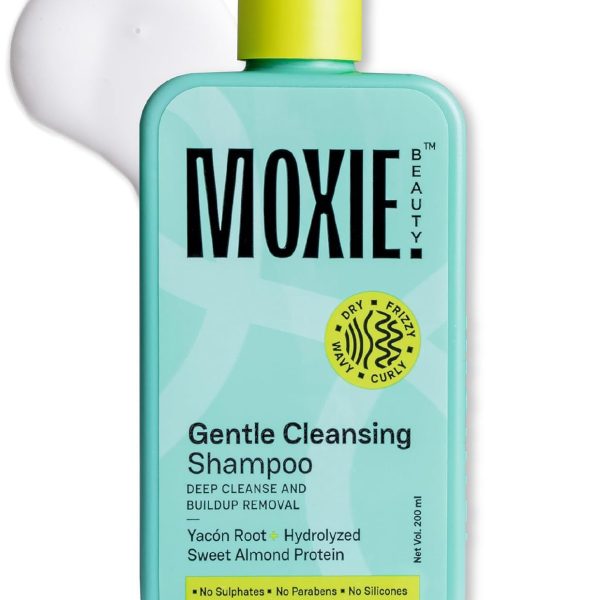 Moxie Beauty Shampoo For Frizzy, Dry, Wavy & Curly Hair | Sulfate, Paraben & Silicone-Free | 100% softer & 1.5x stronger hair | Gentle Cleansing Shampoo | 200ml