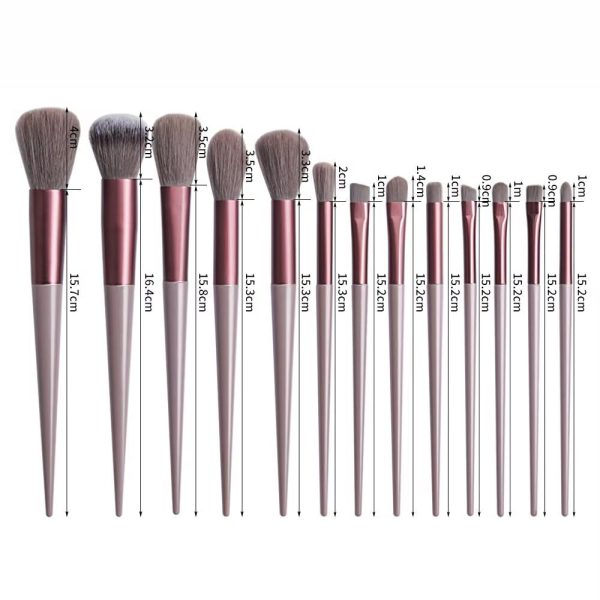 Makeup Brushes Set Foundation, Concealer, Eyeshadow, Blush, Compact Powder, Highlighter, Contour, Blending, Eyeliner Soft Bristles Beauty Brush Kit for Travel, Vanity, Gift, Parlour Makeup Artists Multicolor 13 Pcs