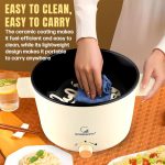 Goodscity Multipurpose Electric Kettle with Ceramic Coating 1.2L|Boil, Steam, Fry, Saute|Multi Cooker kettle for Water,Milk,Egg, Tea,Soup,Coffee, Babyfood, Hostel,Travelling,600W,1Year Waranty GC-0191 - Image 4